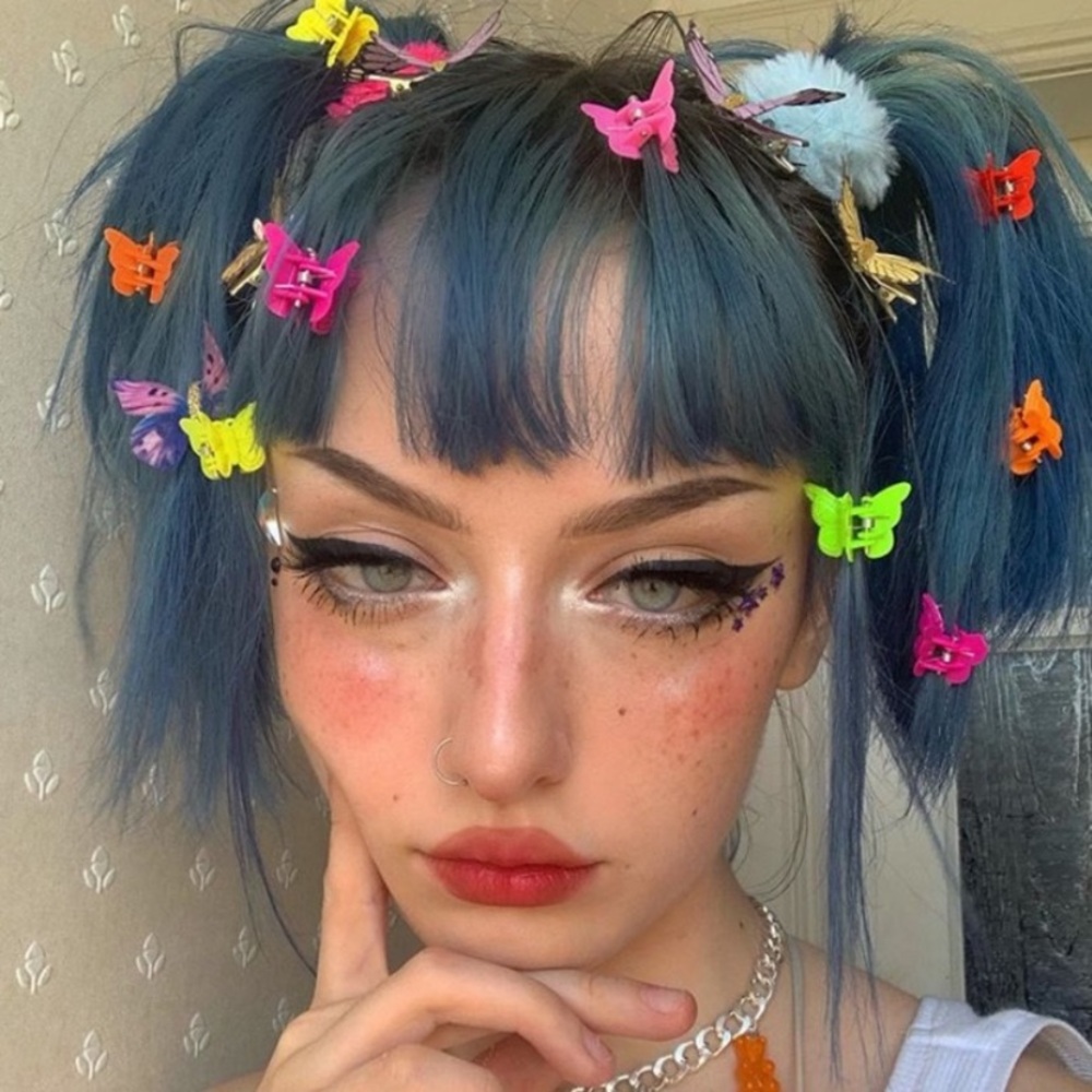 butterfly hair clips